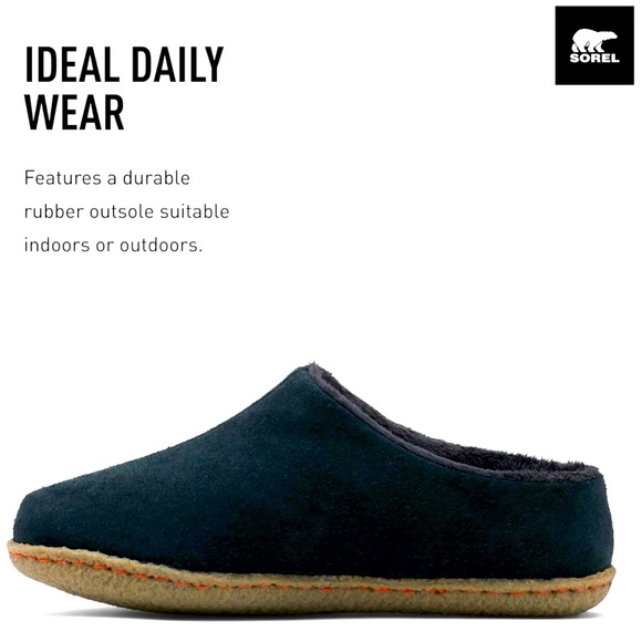 🖤Black Sorel Unisex-Youth Child Lanner Ridge Ii Slipper Size 3✨NEW in Box✨ - Picture 2 of 7